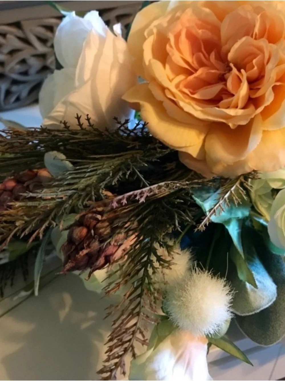 Bohemian Wedding Bridal Bridesmaid Bouquet Faux Flowers NEW Final Sale